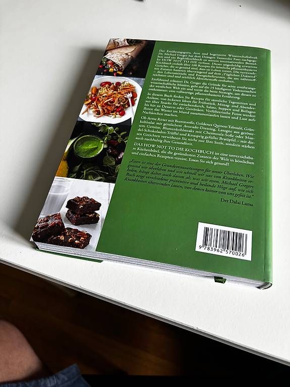 Bücher: HOW NOT TO DIE Kochbuch Dr.Michael Greger – Gebraucht aus Wabern von JoshRico 1