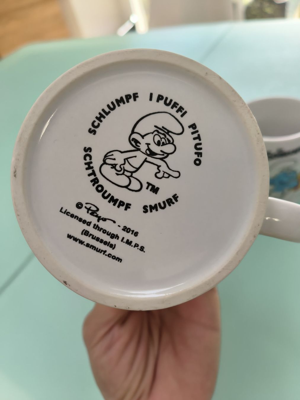 Figuren: Schtroumpfs schlumpf puffi tasses – Gebraucht aus Lignières von Sulyvan 2