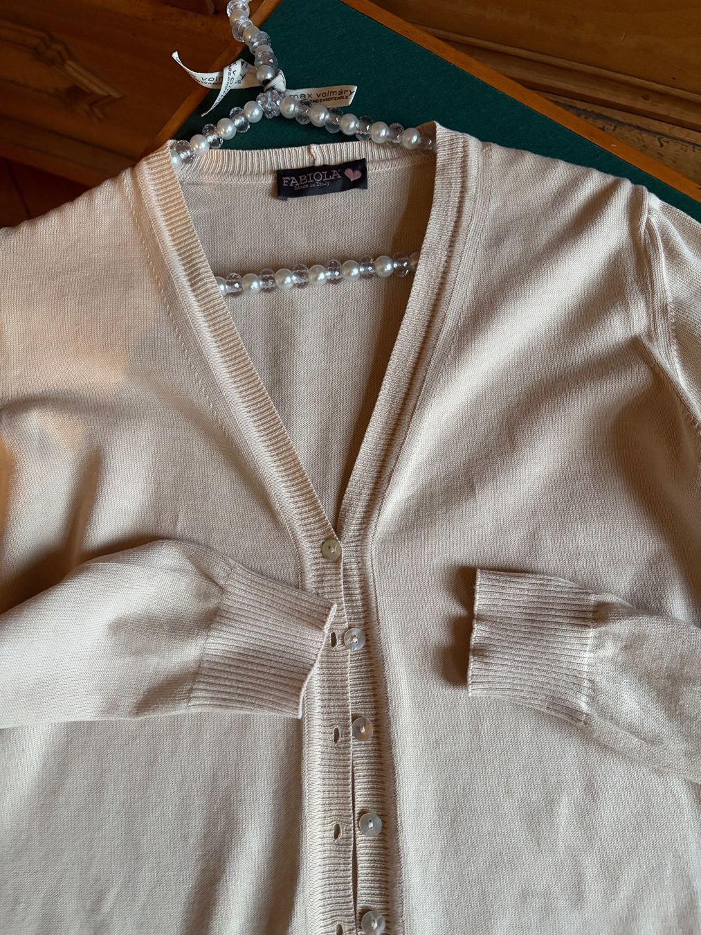 Giacche: FABIOLA Strickjacke MADE IN ITALY  Gr.L / Baumwolle / – Usato da Interlaken venduto da Bona55 9