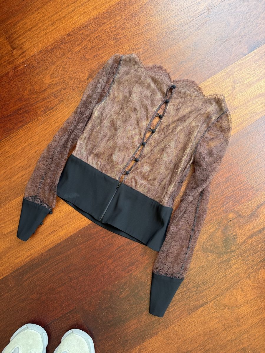 La Perla Tops: Haut La Perla en dentelle marron taille 42 – Neu (gemäss Beschreibung) aus Genève von iry_67wr 2