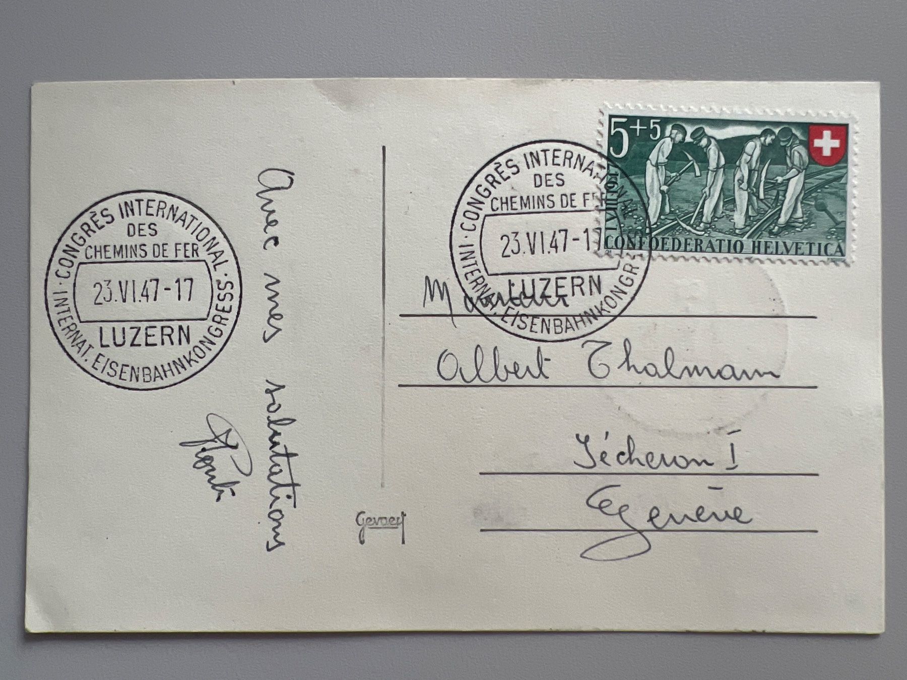 Tutti i francobolli: 1947 PP Selte Maximumkarte Sonderstempel – Usato da Buchrain venduto da wmm 1