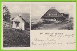 Schrattenfluh  Marbach  Alp Kadhus - alte Karte 1930er