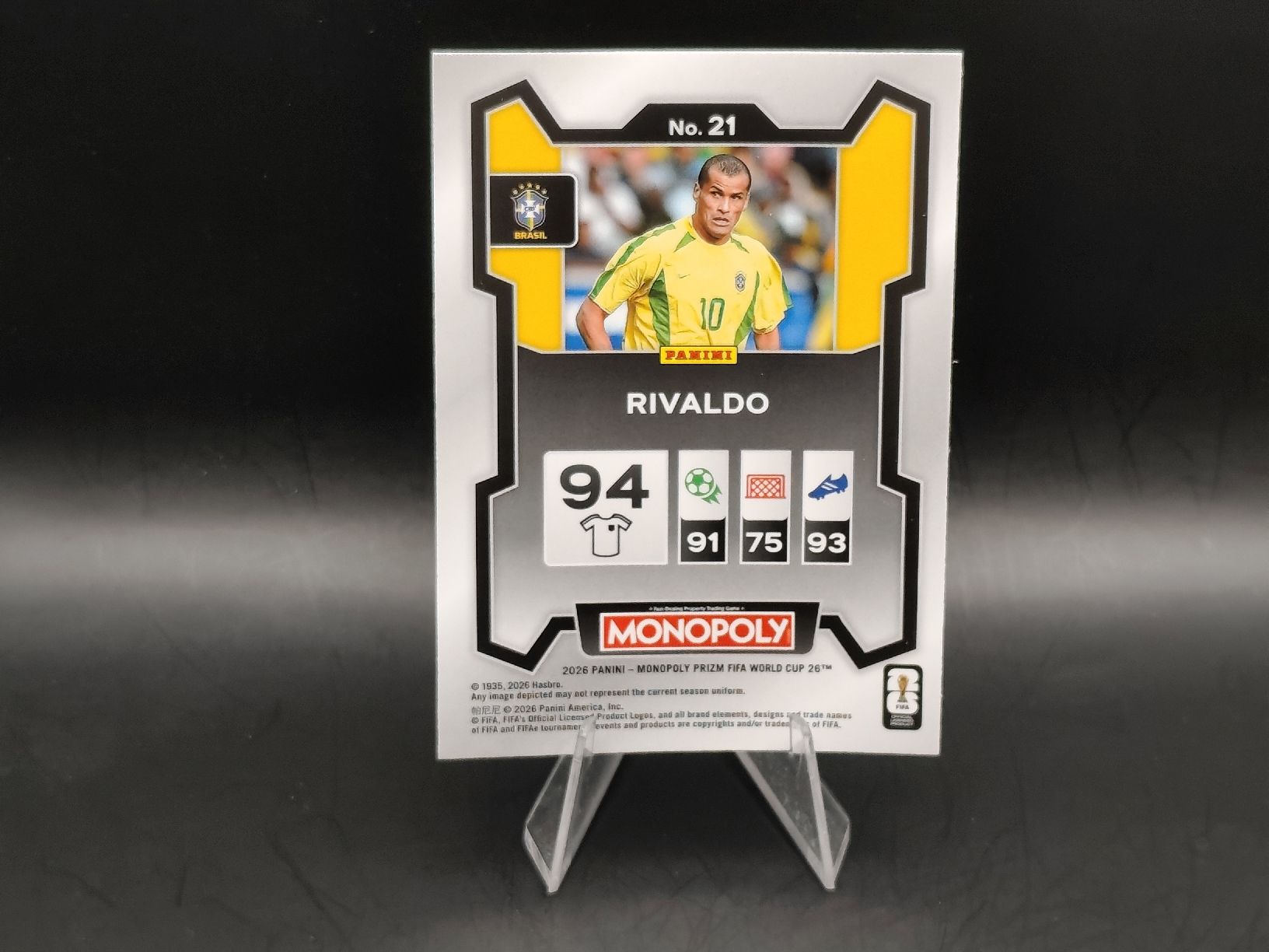 Panini Carte collezionabili: Rivaldo - Panini Prizm Monopoly - Brasilien – Usato da Ostermundigen venduto da DaCards 1
