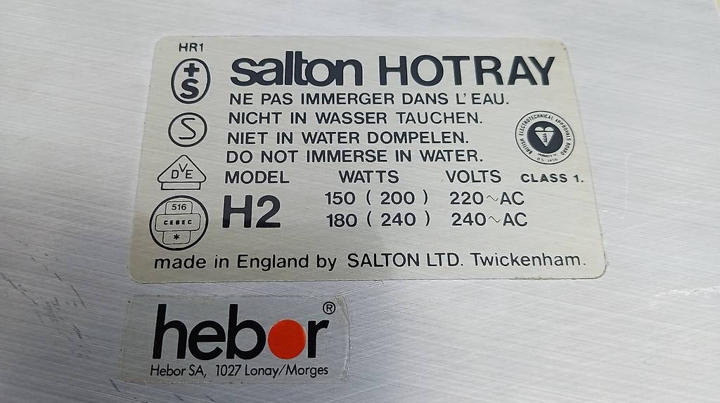Elettrodomestici da cucina: Warmhalteplatte SALTON HOTRAY elektrisch – Usato da Schenkon venduto da erwin-53 2