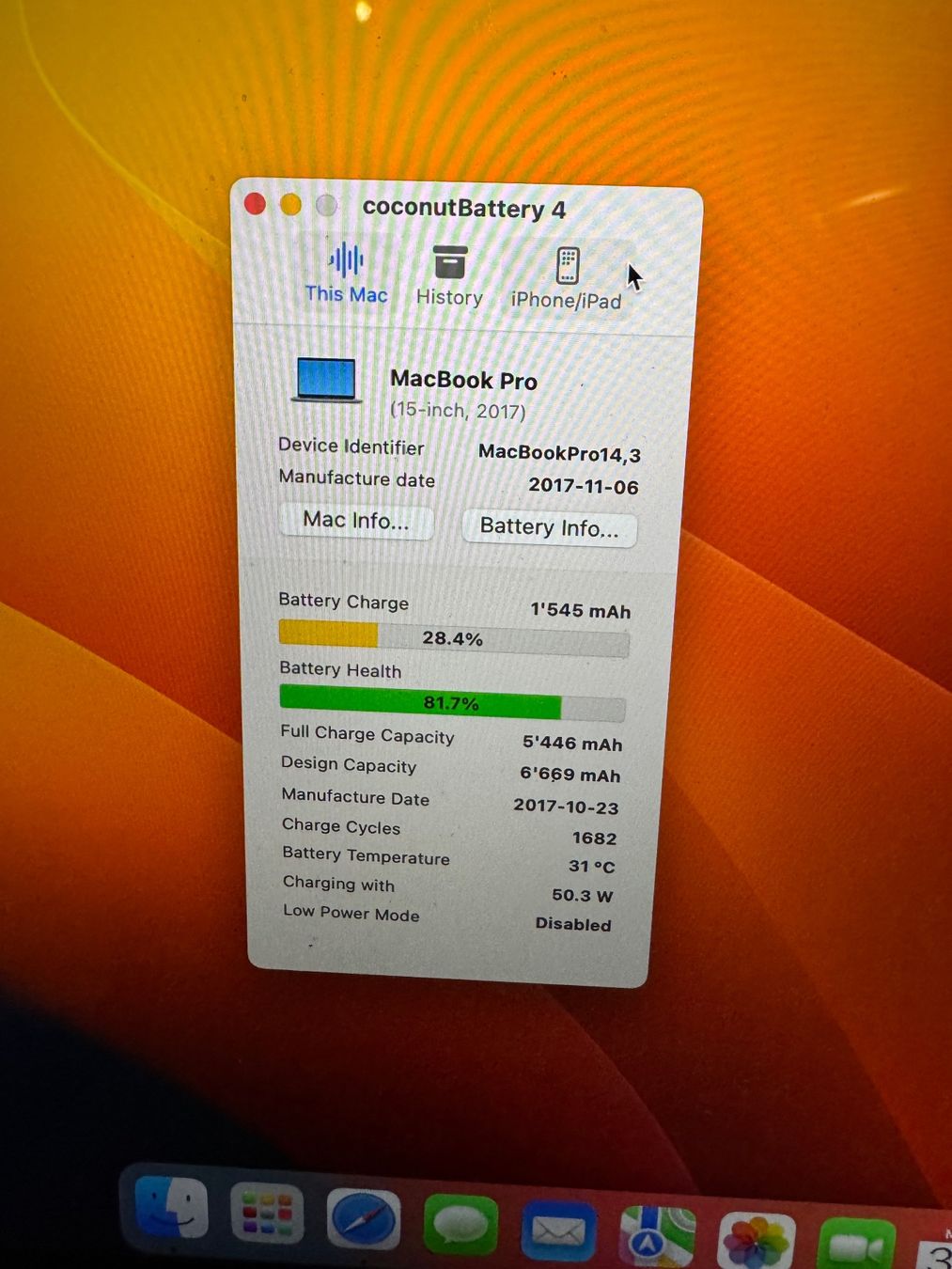 Apple Notebook: MacBook Pro 15 256 GB SSD i7 – Usato da Adliswil venduto da Busys 2