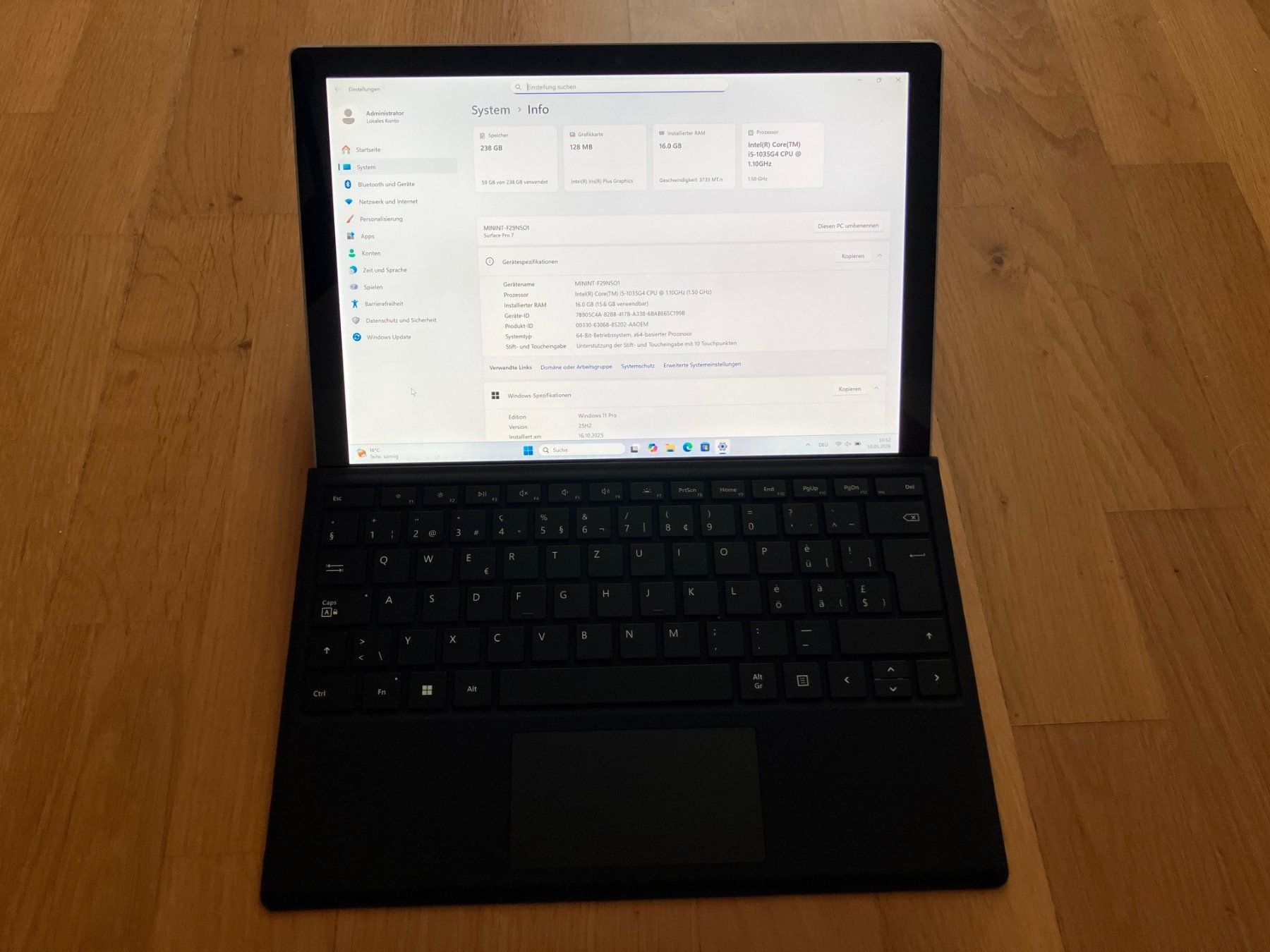 Microsoft Tablet PC: Microsoft Surface Pro 7 – Usato da Jegenstorf venduto da Mithras
