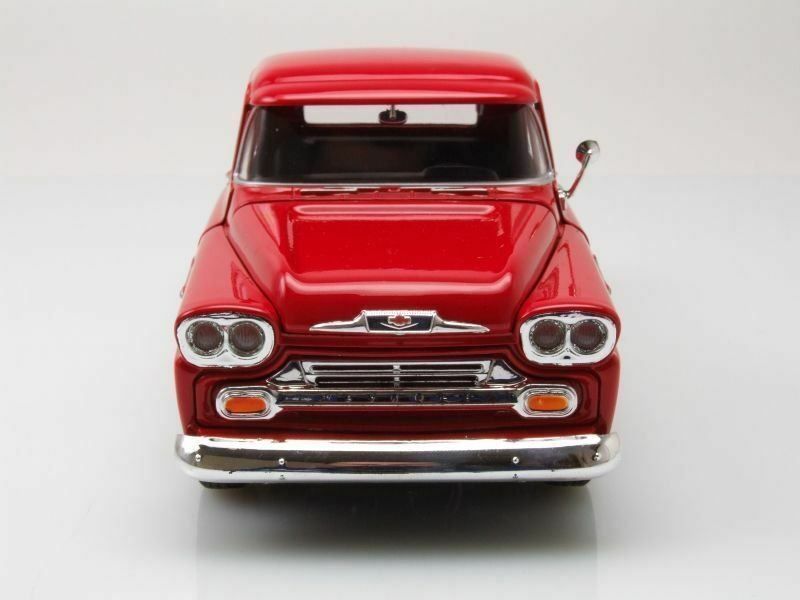Chevrolet Modellini d'auto: Chevrolet Apache Fleetside Pick Up 1958 rot      1:24 – Nuovo e nell'imballaggio originale da Gerlafingen venduto da espero88 4