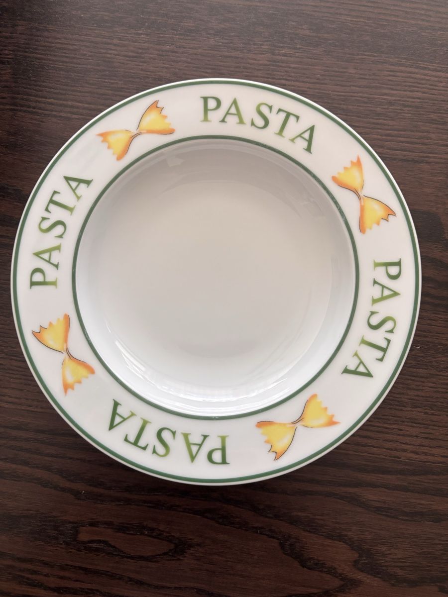 Piatti: 6 Pasta-Teller von Mitterteich, "Buon Appetito" – Usato da Unterentfelden venduto da Nadineb23