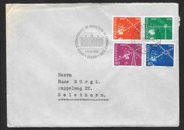 Sonderbrief A. 585 Serie 309-312 Zürich 1.-6.7.1952