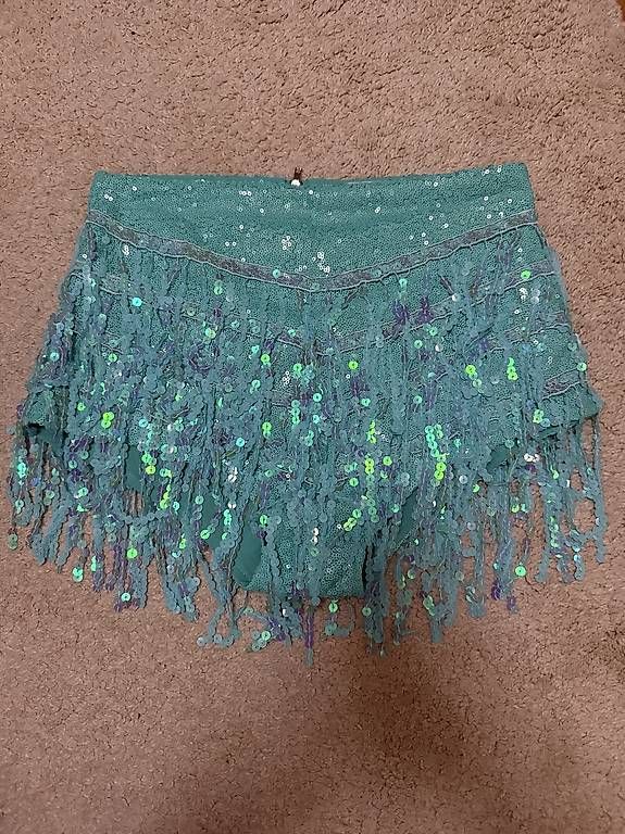 Hosen: Glitzer shorts Türkis – Gebraucht aus Bolligen von arg_v256