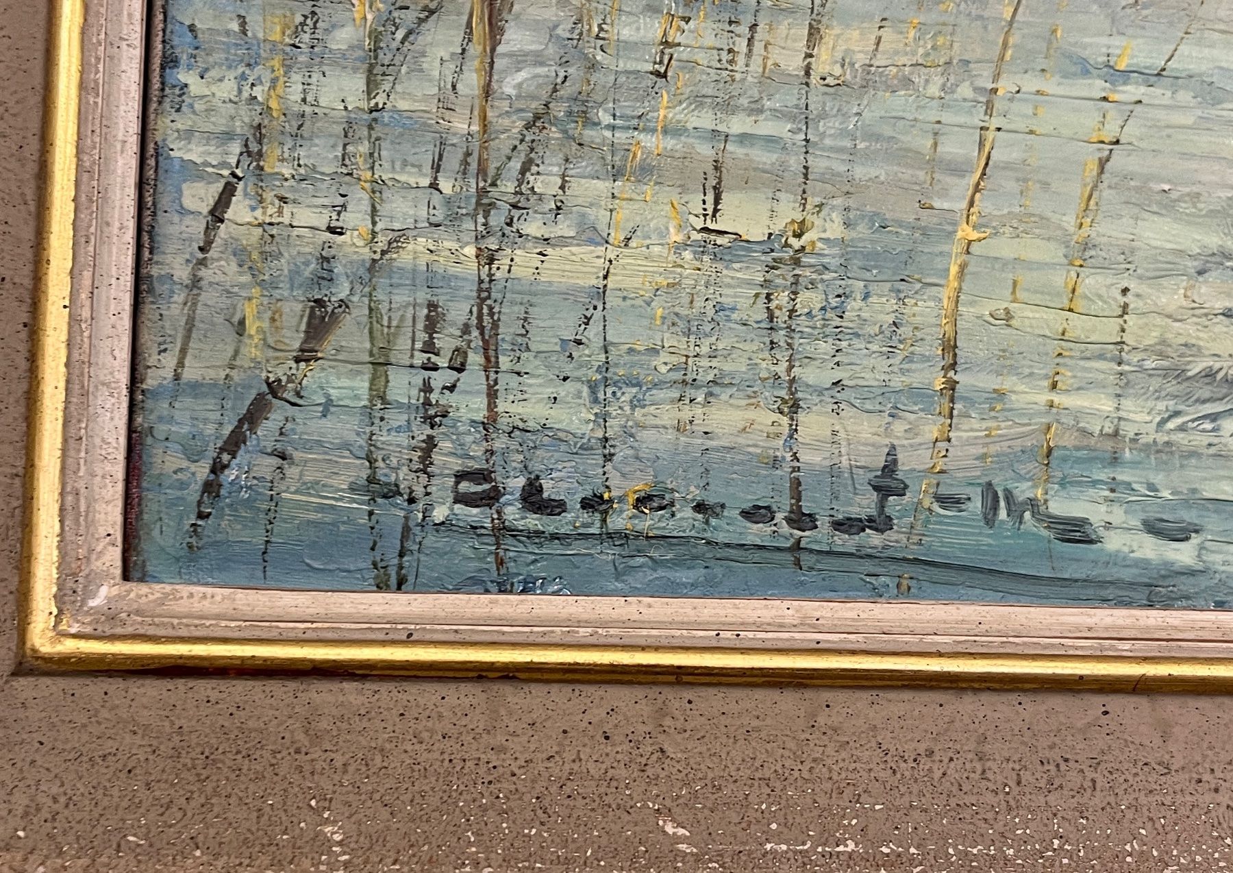 Dipinti: Oelbild :  Max Clement  "Genfersee bei Montreux" – Usato da Stetten AG venduto da Brissago25 2