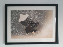 Neige extraite de l'ouvrage Momoyagusa  Cadré 40x30