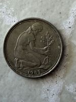 **50 Pfennig Münze aus dem Jahre 1985, Deutschland**