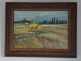 Huile originale signée "Vérone "