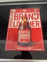 Blechschild Appenzeller Brand Löscher Bier Deko 20x30cm