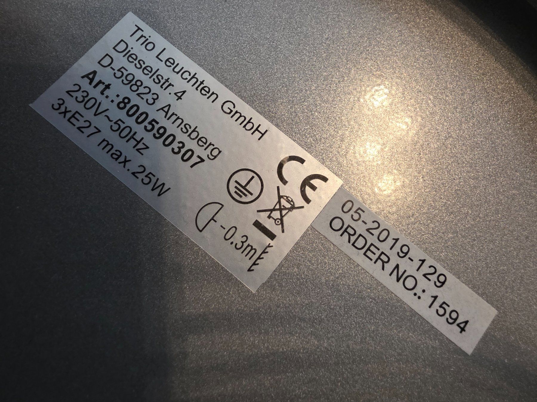 Lampadari & plafoniere: Deckenleuchte Metall gebürstet 3 Spots beweglich – Usato da Winterthur venduto da mirj_tr 4