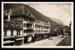 Interlaken, Teilansicht mit Hotel Krebs