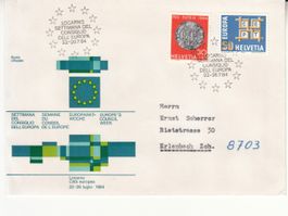 Sonderstempel S. 579/I Europarat Woche Locarno 1964