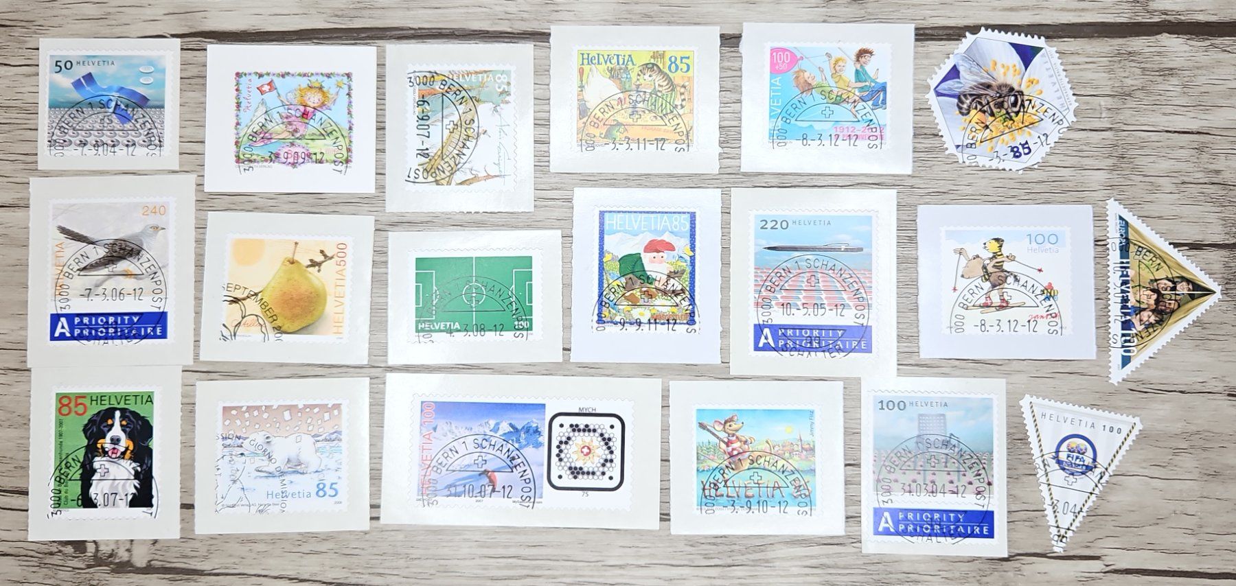 Tutti i francobolli: CL20 Ensemble Timbre Suisse Oblitéré 20xx – Usato da Cousset venduto da Patrick_Collections