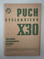 Original Puch X30 Cyclomoteur 1ère édition FR