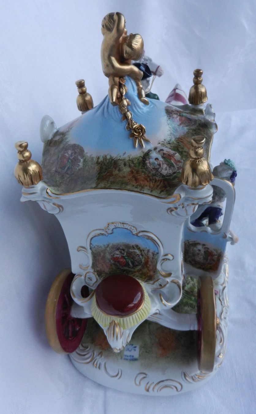Statuette: Prunkvolle Rokoko Kutsche, Scheibe-Alsbach, Thüringen – Usato da Wolfwil venduto da Verbenia 5