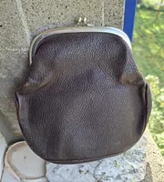 Vintage Leder Geldbörse braun 