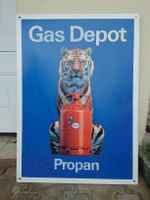 Blechschild Esso Gas Depot - kein Emailschild