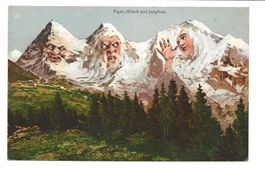 Berggesicht (BE) Eiger - Mönch - Jungfrau - Berner Oberland