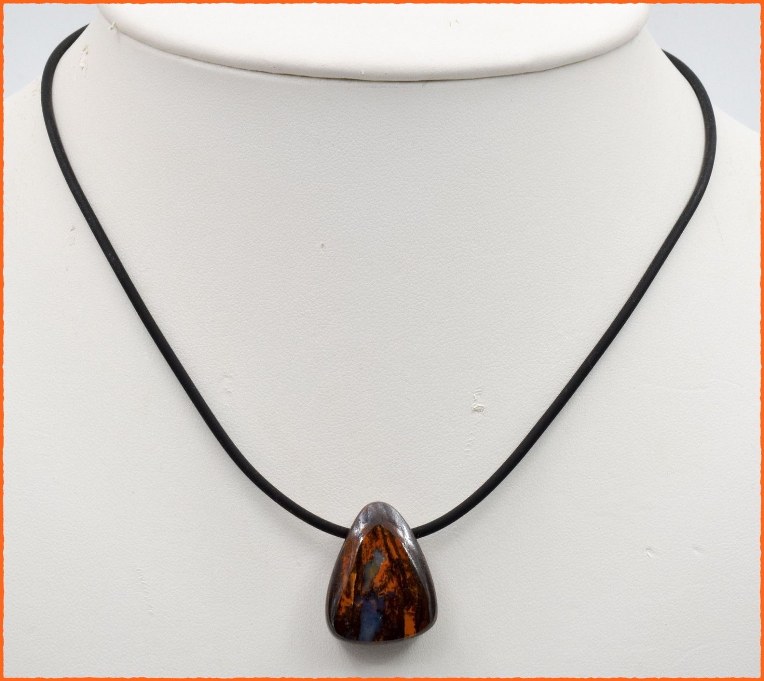 Pendentifs: Boulder Opal Anhänger mit Kautschukband – Neuf avec emballage d'origine à Oberglatt ZH par Goldfee1 2