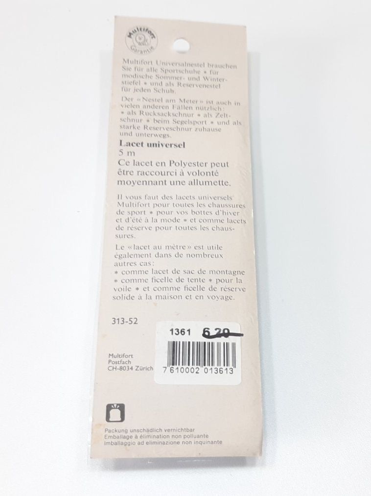 Altro in  Abbigliamento & Accessori: Schnürsenkel  - Lacets – Nuovo e nell'imballaggio originale da Savagnier venduto da Marderuth 1