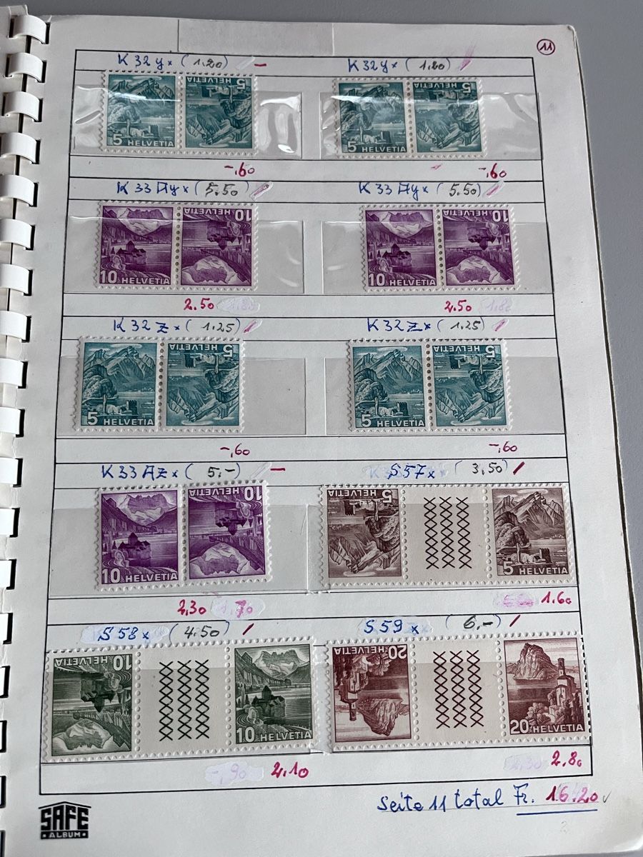 Tutti i francobolli: Briefmarken Auswahlheft Schweiz – Usato da Römerswil LU venduto da manuscha_ 7