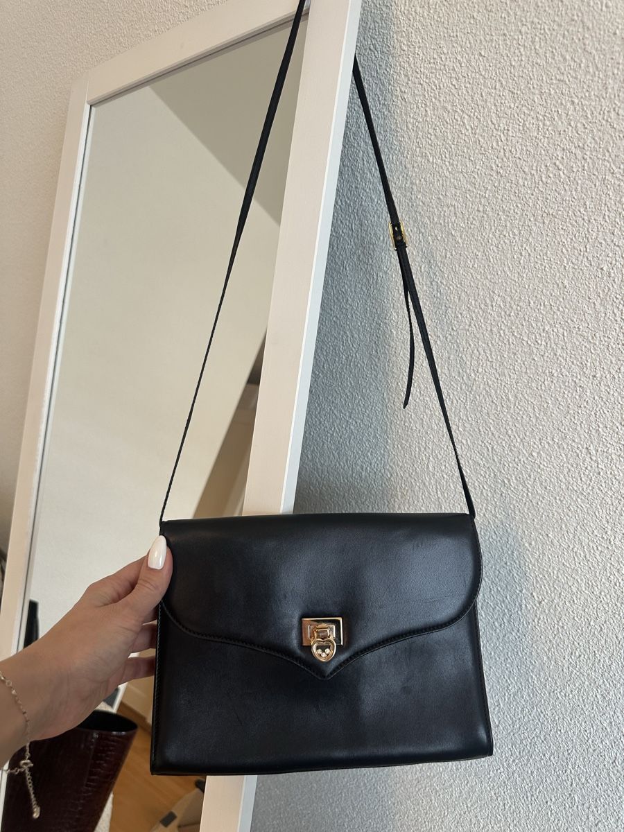 Chopard Borse da donna: VinChopard Black Leather Shoulder Bag, Elegant, Vintage – Usato da Pfäffikon SZ venduto da KatKad 1