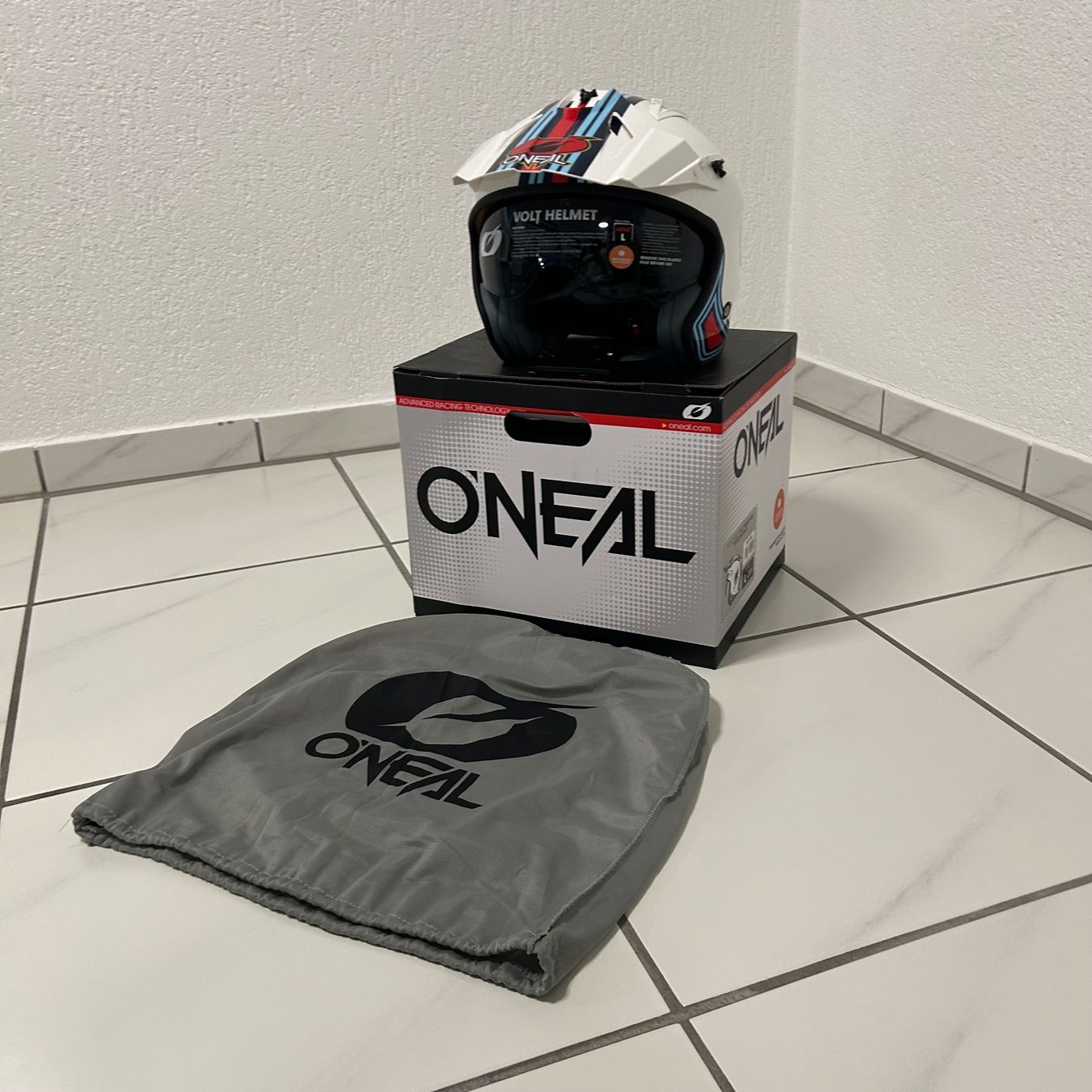 Caschi & visiere: ONEAL Volt Helm Cross Enduro MX weiss – Nuovo (secondo la descrizione) da Opfikon venduto da ZDem 1