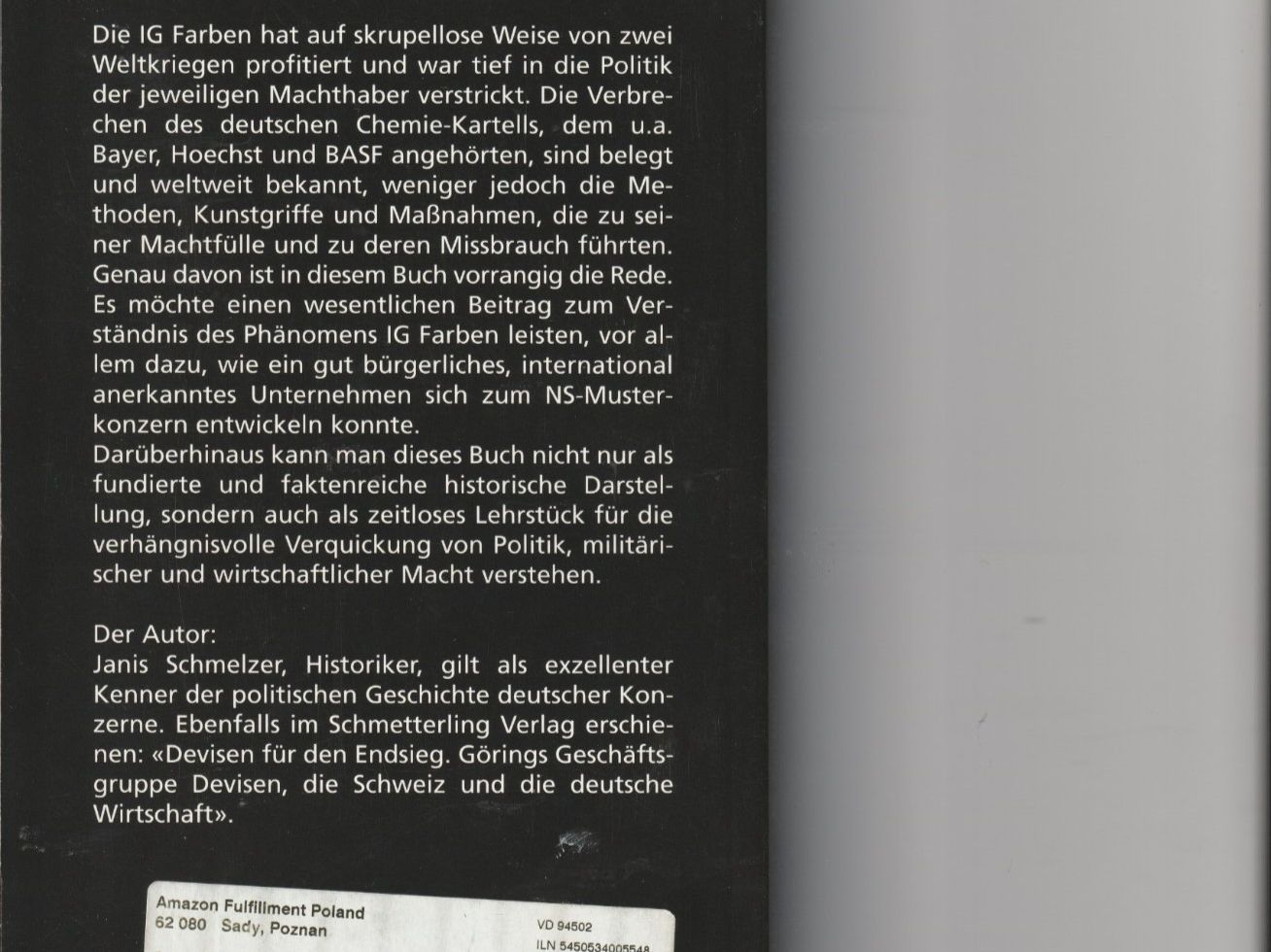 Libri: IG Farben - Aufstieg und Fall – Usato da Chur venduto da zowie72 1