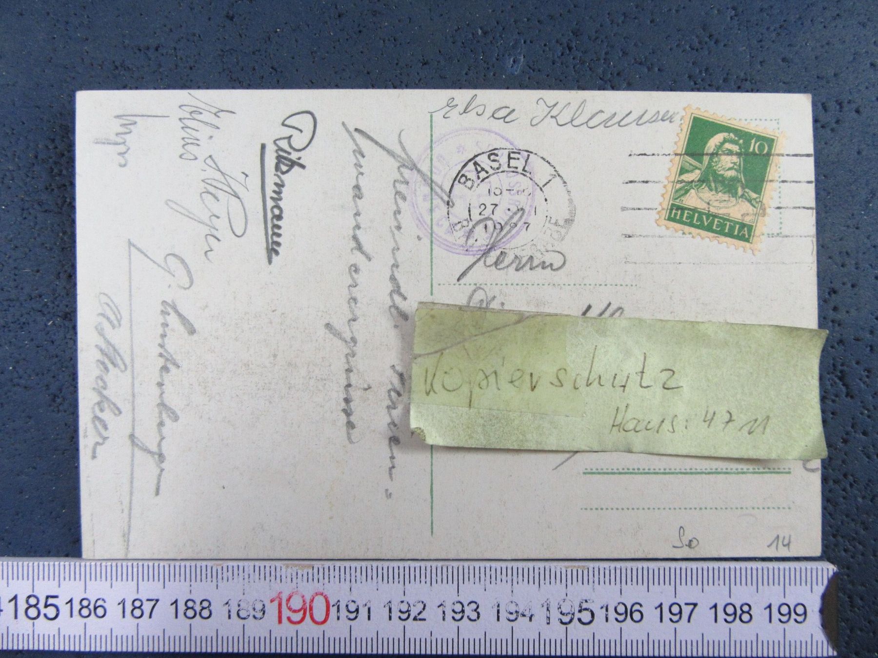 Cartoline postali: DORNECK SCHLOSS-RUINE 1927 SO AK – Usato da Ettingen venduto da Hausi4711 1