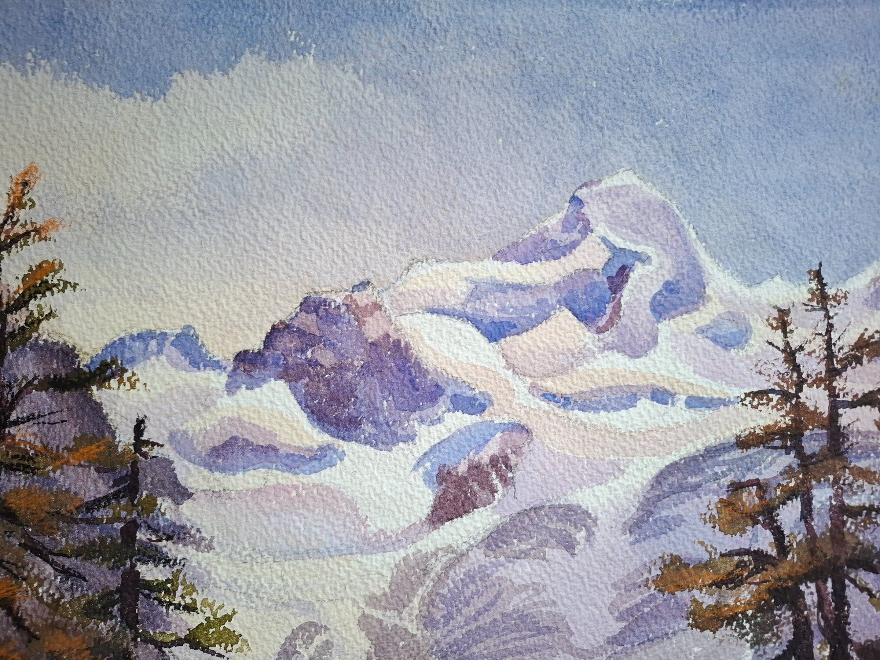 Dipinti: Aquarell Ferdinand Meyer-Streiff Saas Fee Allalinhorn VS – Usato da Rheinfelden venduto da Badelus 8