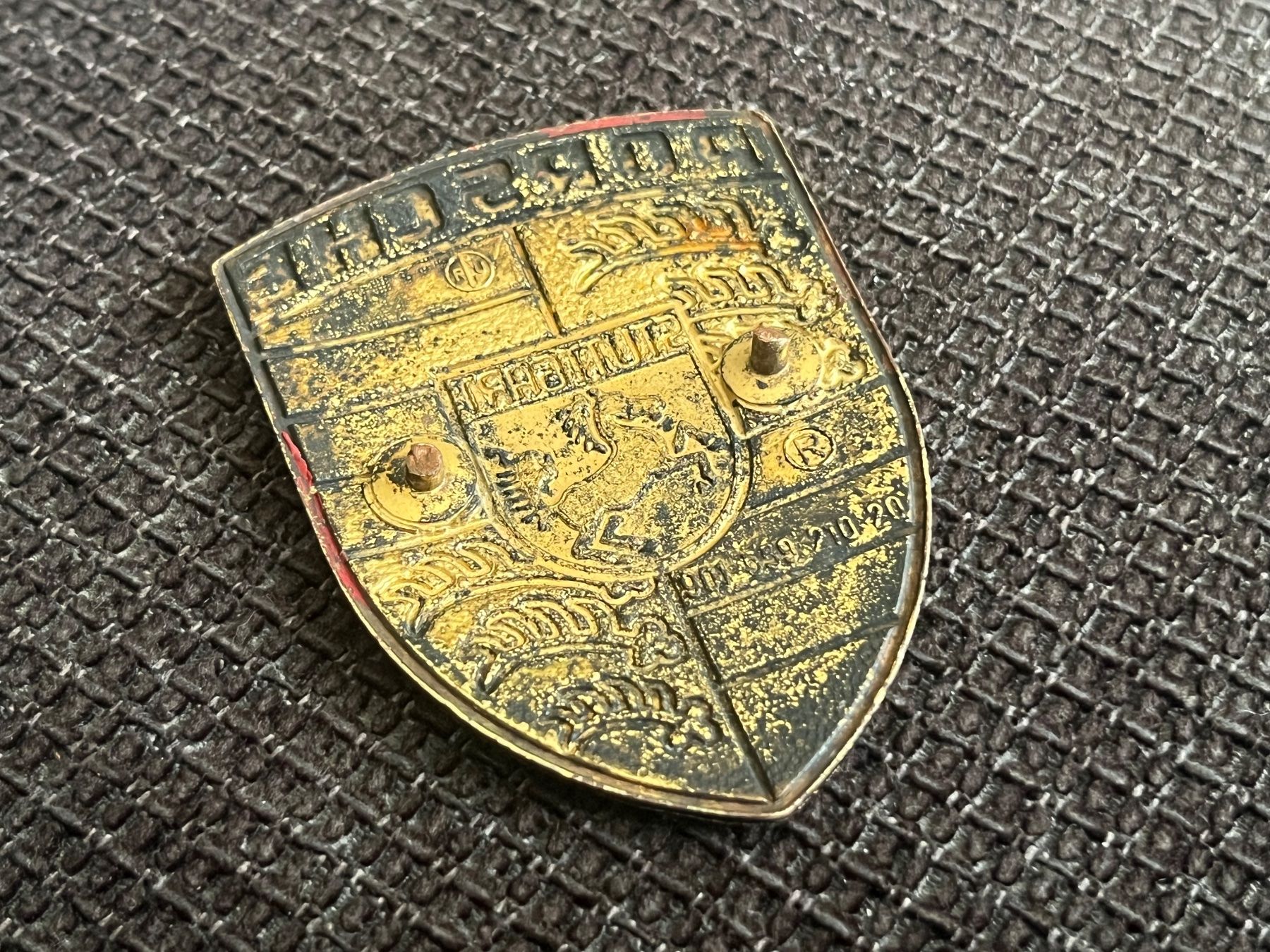 Porsche Insegne: Originales PORSCHE Wappen / Emblem – Usato da Köniz venduto da Tottigoal10 3