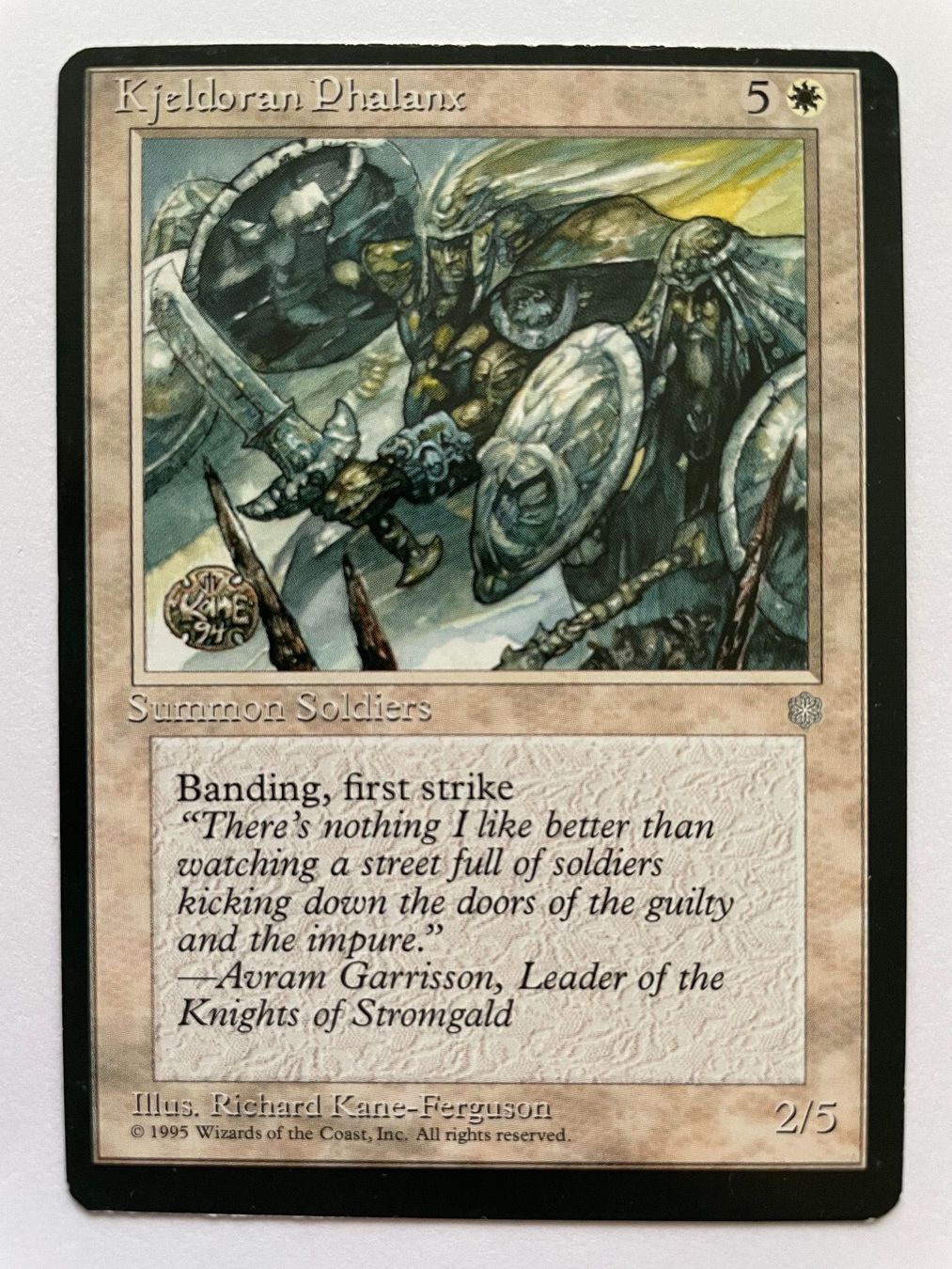 Cartoline: MTG - Kjeldoran Phalanx – Usato da Zürich venduto da T_H_O_M_A_S