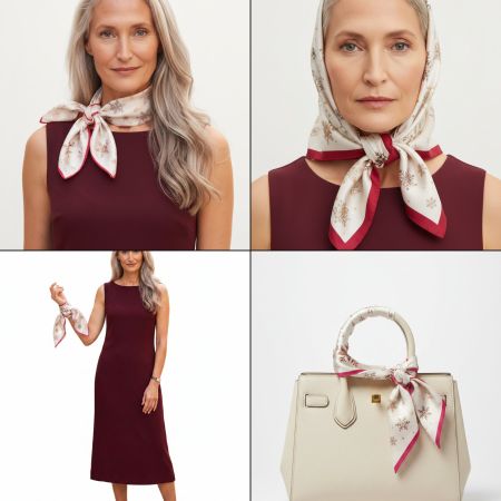 Céline Winter Tuch Schneeflocken
