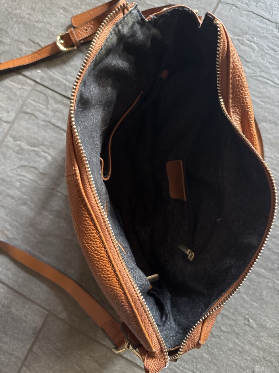 Borse da donna: Schicke Lederhandtasche in cognac – Usato da Frauenkappelen venduto da leola1973 1