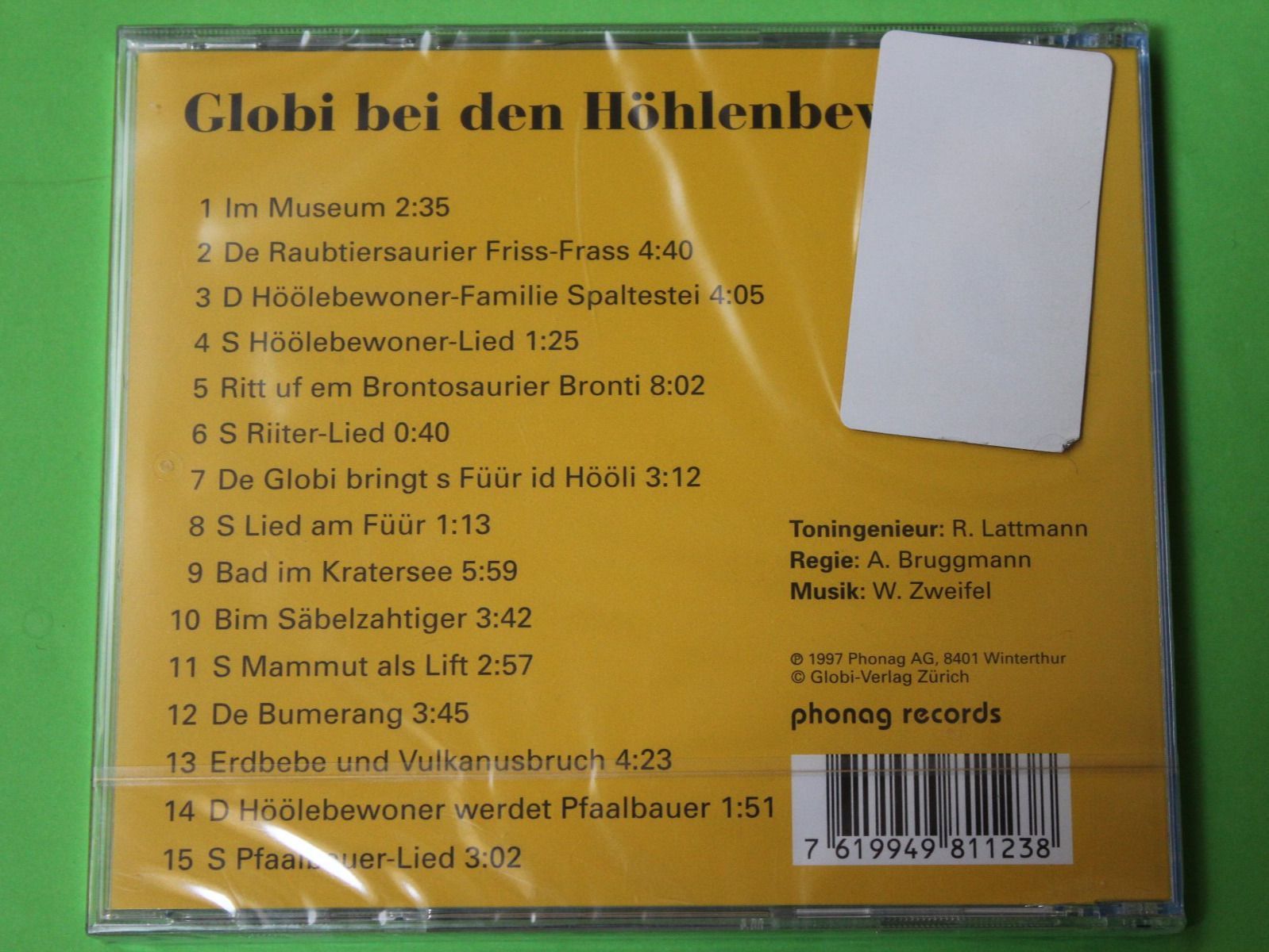 CD: Globi bei den Höhlenbewohnern CD 1997 originalverpackt – Nuovo e nell'imballaggio originale da Tübach venduto da JamesStone 3