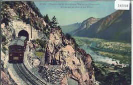 Chemin de fer electrique Martigny-Chamonix - Litho