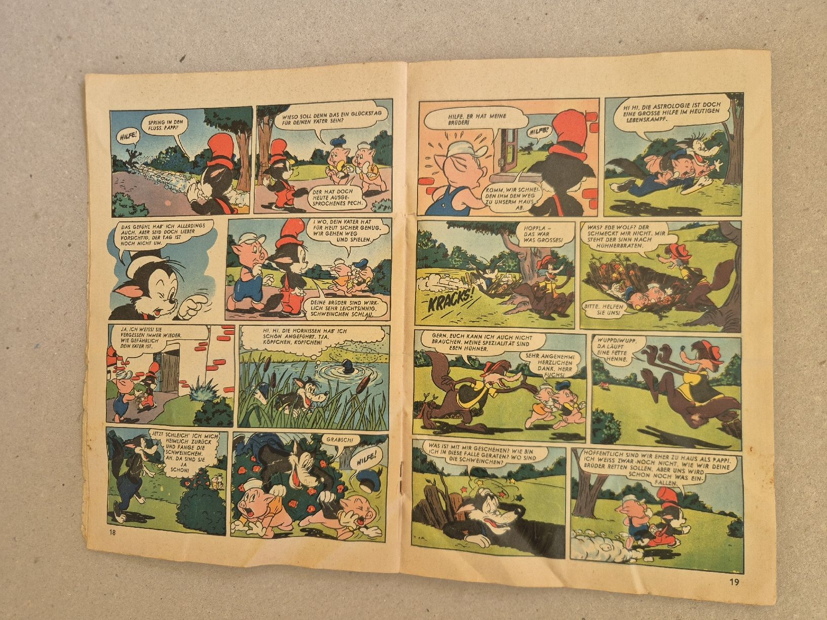 Fumetti: Micky Maus Comic Heft Nr 1 Januar 1955  – Usato da Langendorf venduto da zvonu161 6