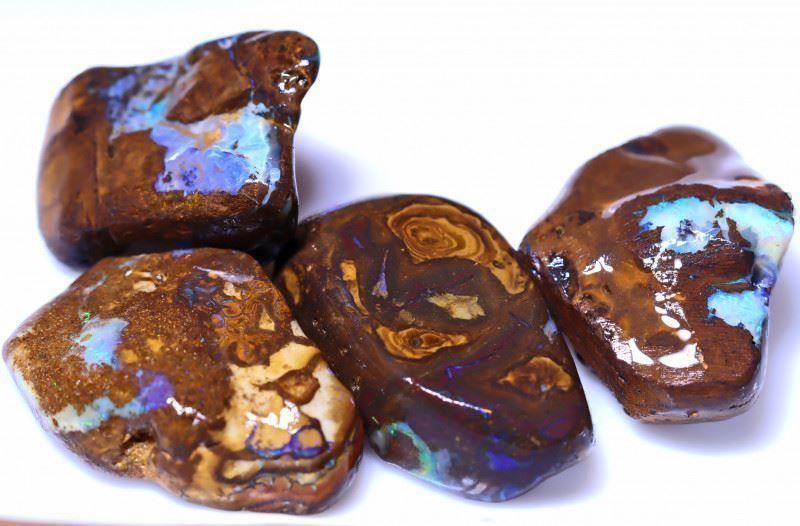 Pietre preziose: Yowah Opal Roh  4 Stück 279.50Cts. – Usato da Bern venduto da Grindelwaldaus 1