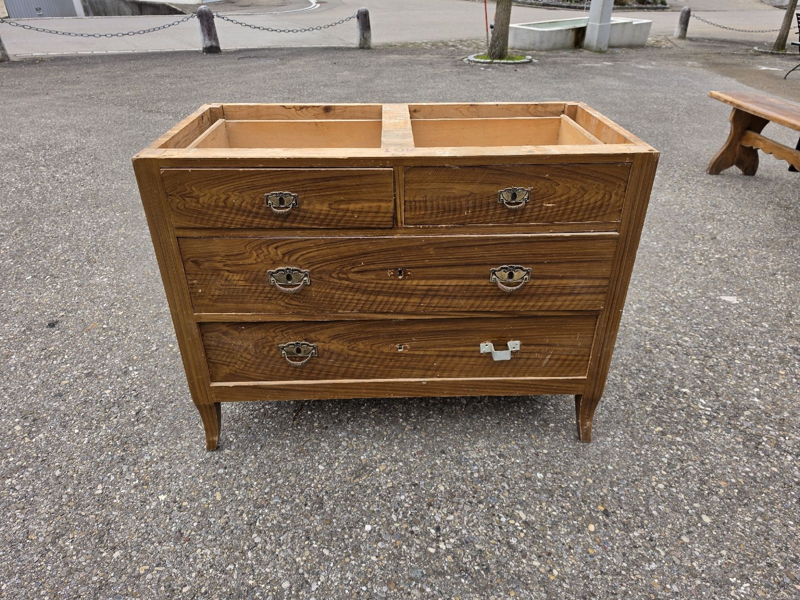 Cassettiere: Antike Kommode mit Marmorplatte - Vintage Chic Look! – Usato da Mettlen venduto da elios0888