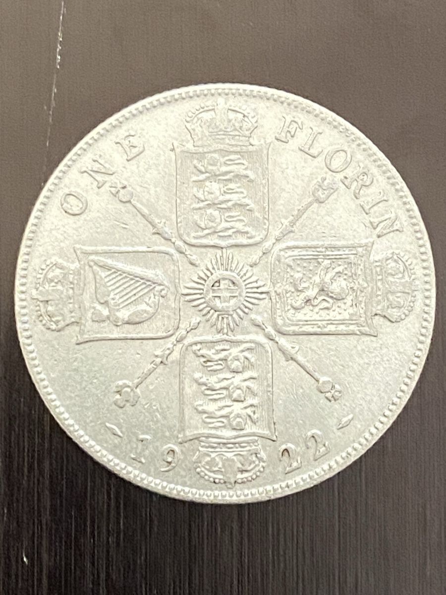 Alle Münzen: Royaume-Uni, 1 Florin 1922 Argent – Gebraucht aus Corsier-sur-Vevey von Ginoarturo 1
