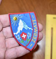 VINTAGE Badge ZERMATT 4 nos ST. GALLER STICKEREI abzeichen
