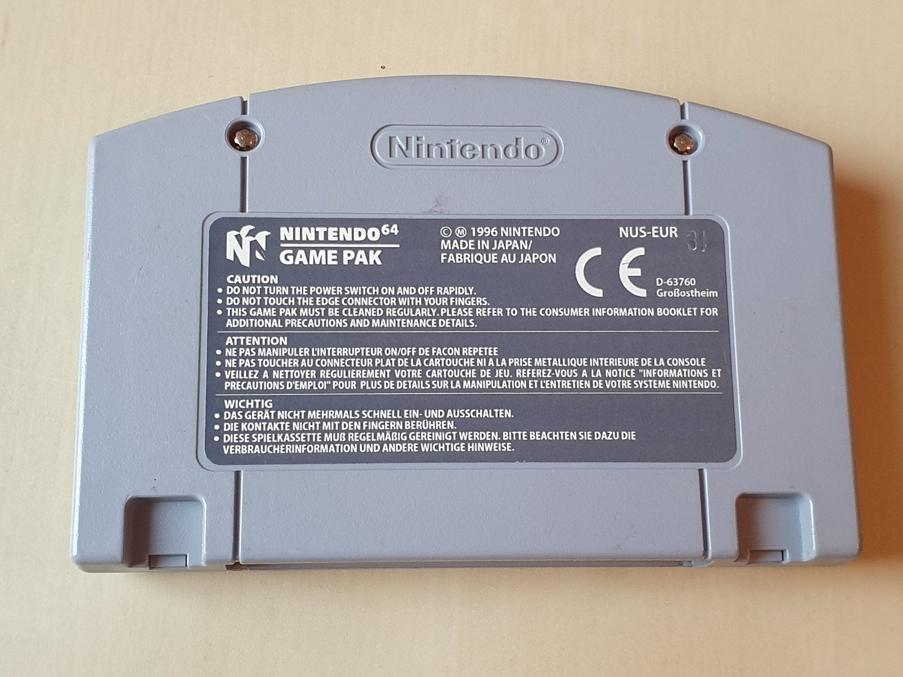 Nintendo Spiele: FIFA 64 – Gebraucht aus Stansstad von collectorsshop 1