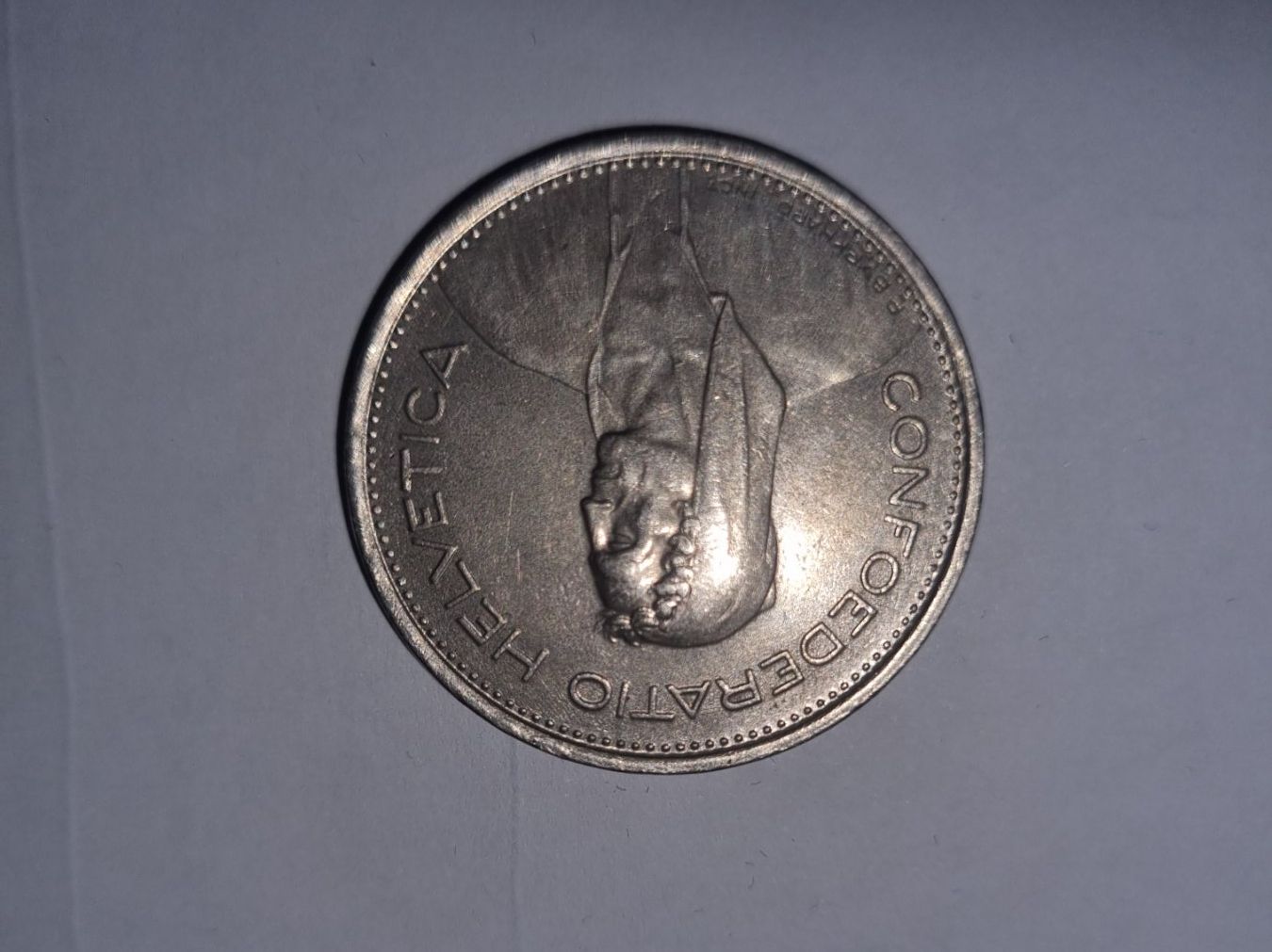 Alle Münzen: Pièce de 5 francs Suisse de 1970. – Gebraucht aus Saicourt von FWNC 1