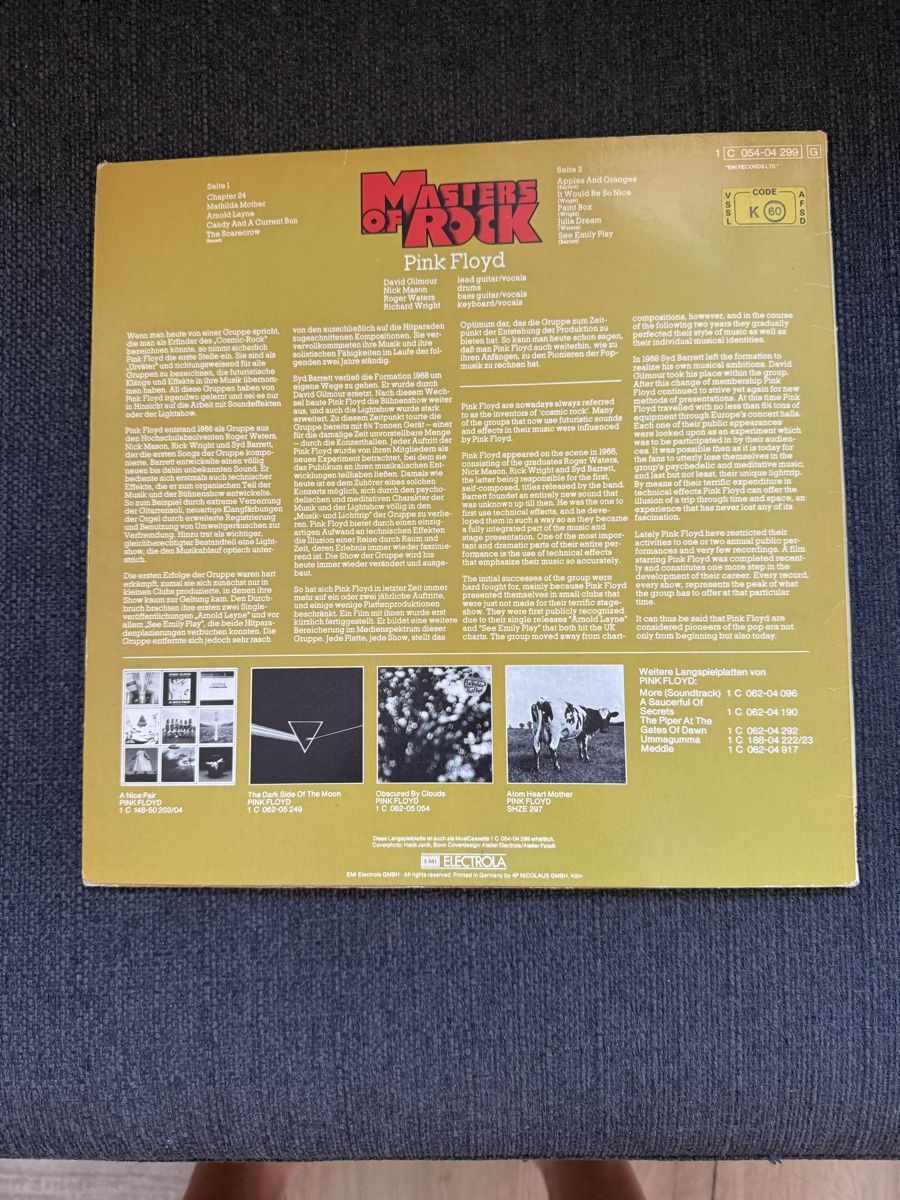 Schallplatten: Pink Floyd vinyle. Masters rock – Gebraucht aus Poliez-le-Grand von popob63 1